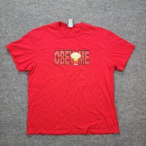 Family Guy Tshirt Mens XL Red Short Sleeve‎ Stewie Obey Cartoon Tv Show